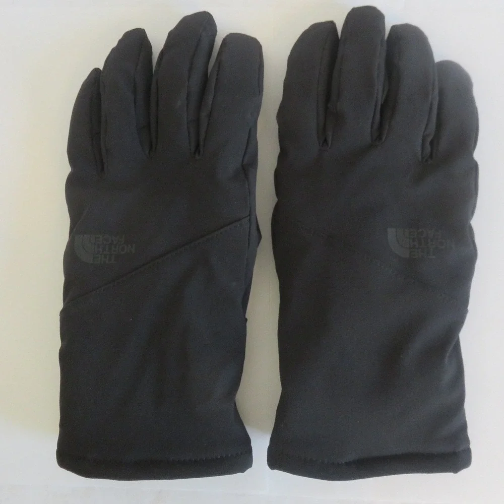 The North Face Womens‎ Apex Etip Gloves Black Softshell Fleece Lined Large L